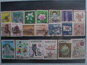 ​KOREA STAMP: 1960-VERY OLD MINT & USED 20 DIFFERENT STAMPS #10453-VF