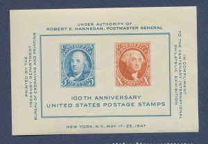 USA - Scott 948 - MNH S/S - stamp-on-stamp, Philatelic Exhibition - 1947