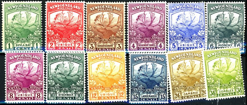 Newfoundland #115-126 MINT OG NH/LH