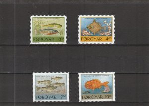 Faroe Islands  Scott#  260-263  MNH  (1994 Fish)