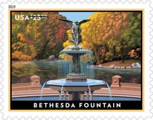 5348 Bethesda Fountain US Express Mail Single Mint/nh 