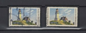 USA 1970 6c Lighthouse Colour Misalighnment Error/Flaw JK3052