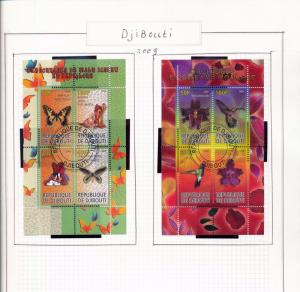 Djibouti 2009/2010 Wildlife Birds Sheets Used 30 Items (pie 715)