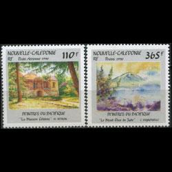 NEW CALEDONIA 1990 - Scott# 640-1 Paintings Set of 2 NH