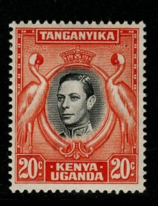 KENYA, UGANDA & TANGANYIKA SG139ba 1951 20c DEEP BLACK & DEEP ORANGE MNH
