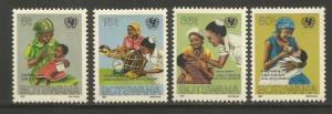 BOTSWANA  397-400  MINT HINGED, UN CHILD SURVIVAL CAMPAIGN