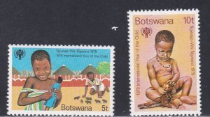 Botswana # 237-238, International Year of the Child, Mint NH, 1/2 Cat.