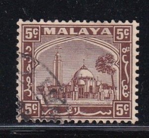 Malaya Selangor 1935 Sc 48 5c Used