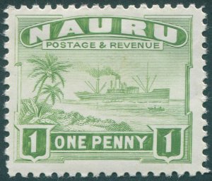 Nauru 1937 1d green SG27B unused