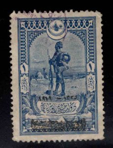 TURKEY Scott 584 used Sentry at Beersheba overprinted 1919 stamp