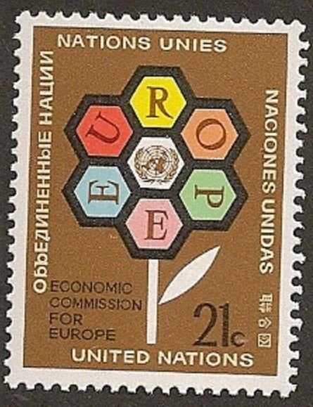 United Nations 231 New York Economic Commission for Europe 21c single MNH 1972