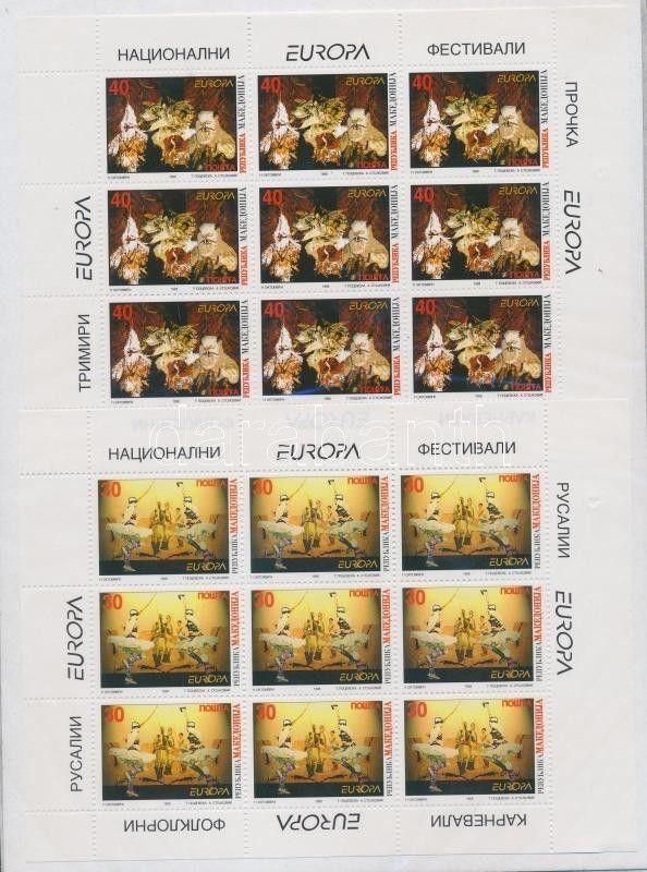 Makedonie stamp Europa CEPT minisheet set MNH 1998 Mi 128-129 WS162000