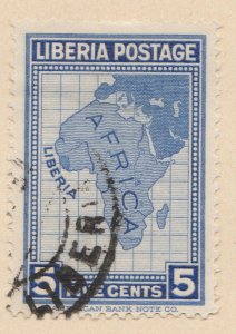 LIBERIA 1928 5c Used Stamp A29P48F39081-