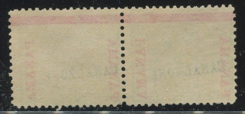 Canal Zone 2 Overprint Used Pair of 2 Stamps BZ1805