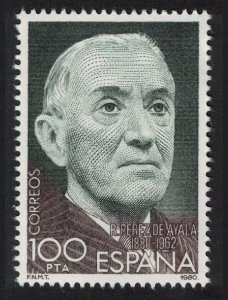 Spain Ramon Perez de Ayala writer 1980 MNH SG#2624