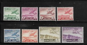 IRAQ,C1-C8, MINT HINGED, AIR MAIL