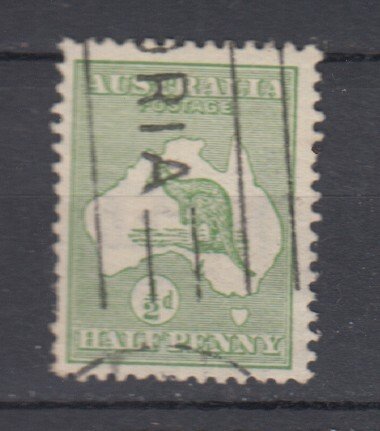 J38910, jlstamps, 1913 australia used #1 kangaroo