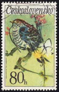 Czechoslovakia 1853 - Cto - 80h Cuckoo (Small thin) (1972)