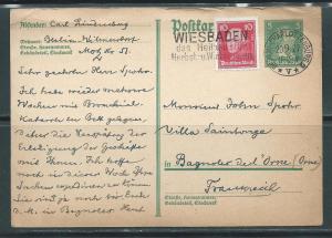 Germany Postal Stationery Postcard H&G #176 Used