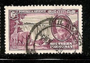 Southern Rhodesia 1935 Silver Jubilee stamp used sc 36