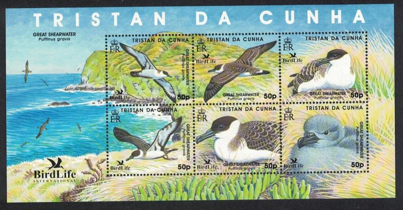 Tristan da Cunha Great Shearwater BirdLife II MS SG#MS883