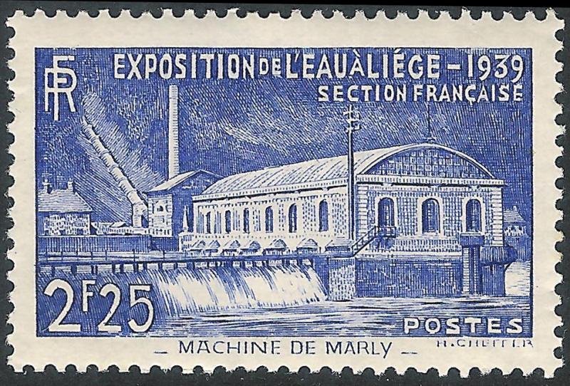 FRANCE SG#644 INTERNATIONAL WATER EXHIBITION (1939) MNH