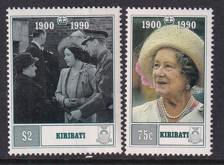 Kiribati 555-556 Queen Mother MNH VF