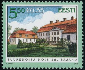 Estonia #648 Suremõisa Hall Manor 5.50K Postage Stamp 2010 Europe Eesti MLH