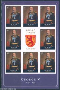 GRENADA  KINGS & QUEENS OF ENGLAND GEORGE V  IMPERFORATED SHEET NH