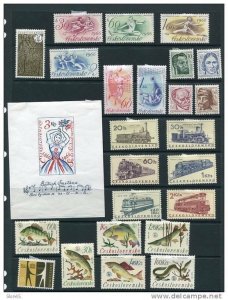 Czechoslovakia  1966  Mi 1591-1673 MH Complete Year  (-3 stamps) CV 140 euro