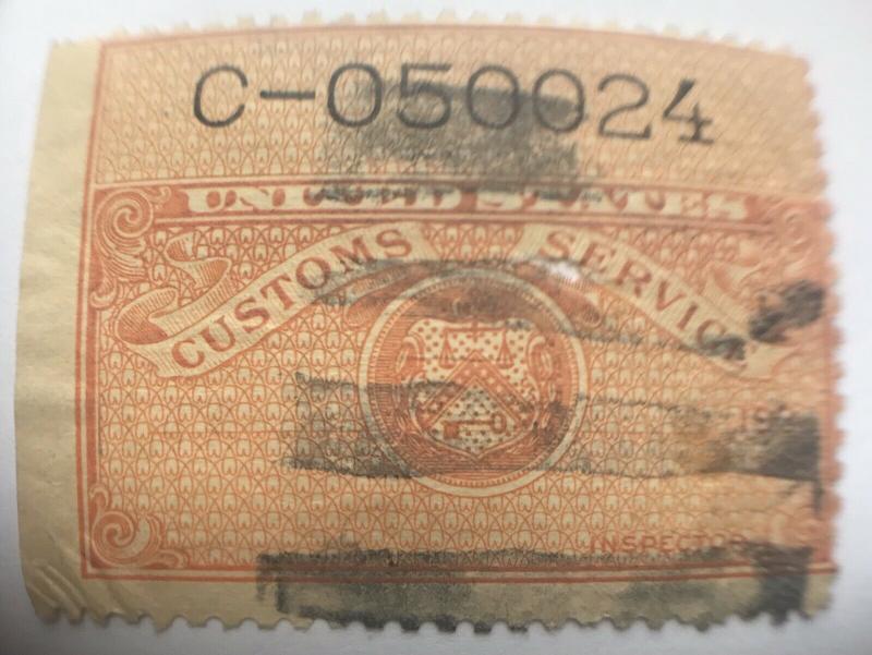 United States US Customs Service Stamp