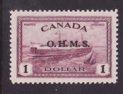 Canada-Sc#O10- id7-Unused og NH $1.00 Train Ferry-Ships-OHMS-1949-50-