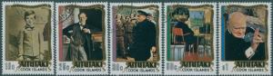 Aitutaki 1974 SG136-140 Winston Churchill set FU