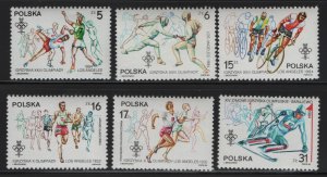 POLAND, 2617-2622, MNH, 1984, OLYMPICS