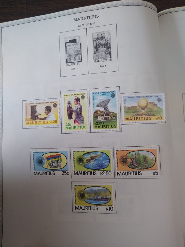 collection on pages Mauritius 1979-84 PS: CV $123