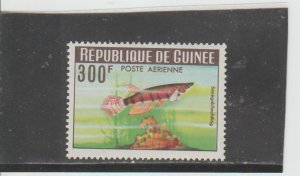 Guinea  Scott#  C55  MNH  (1964 Six-Barred Epiplatys)