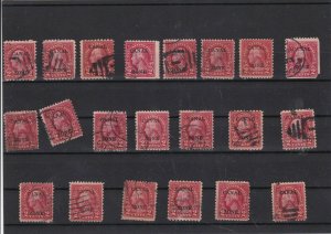 canal zone overprint stamps  ref 10799