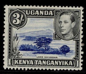 KENYA UGANDA TANGANYIKA GVI SG147a 3s deep violet-blue & black, M MINT. Cat £85.