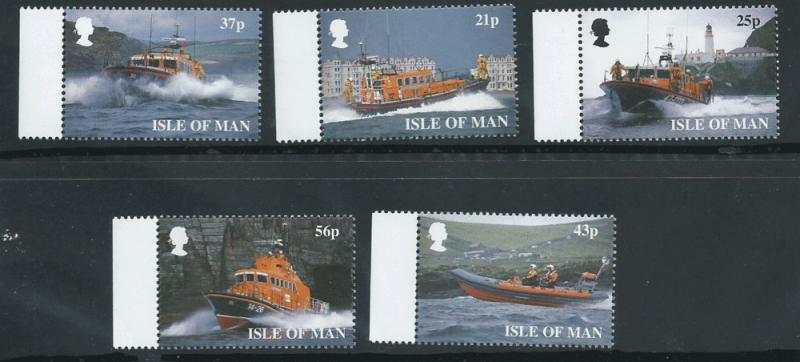 Isle of Man MUH SG 832 - 837  ex 836 and 838  margin copy