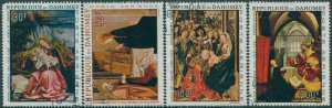 Dahomey 1967 SG311-314 Christmas paintings set FU