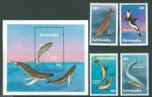 GRENADA  FISH SC#1140/44  MINT NEVER HINGED AS SHOWN