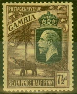 Gambia 1927 7 1/2d Purple-Yellow SG132 V.F MNH