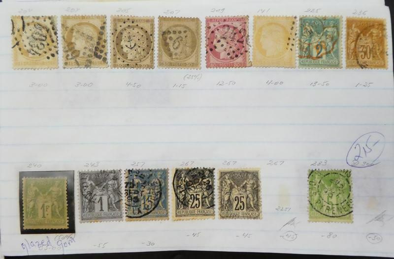 EDW1949SELL : FRANCE Extensive collection, Mint & Used on Old Time pgs Cat $3030