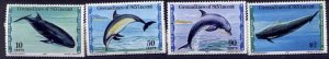 St Vincent Grenadines 183-6 MNH Whales, Dolphins