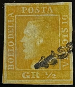 Italian State Two Sicilies Naples Scott# 10 Used VF Cat $750.00