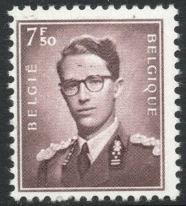 BELGIUM-1953 7F50 Brown Sg 1466 MOUNTED MINT V41544