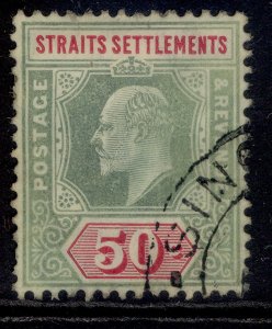 MALAYSIA - Straits EDVII SG135b, 50c dull green & carmine, M MINT. Cat £21.