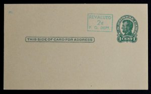 1952 US Sc. #UX40 revalued postal card, mint, very good shape