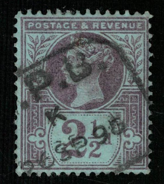 Queen Victory, 21/2 d, 1887-1892, Great Britain, SC #114, CV $14