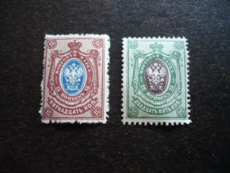 Stamps - Russia - Scott# 62, 64 - Mint Hinged Part Set of 2 Stamps